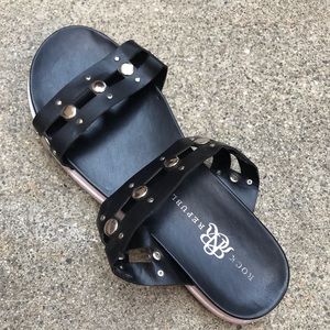 cute black sandals
